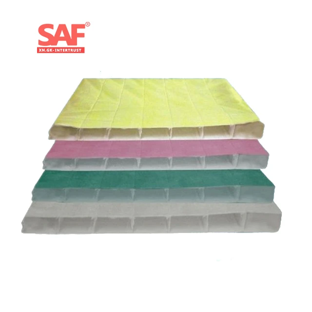 Bag filter roll media is made of multi-material. Three layers of filter media for Medium Filter